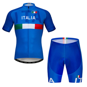 Conjunto de shorts de camisa de ciclismo acolchoado masculino para bicicleta