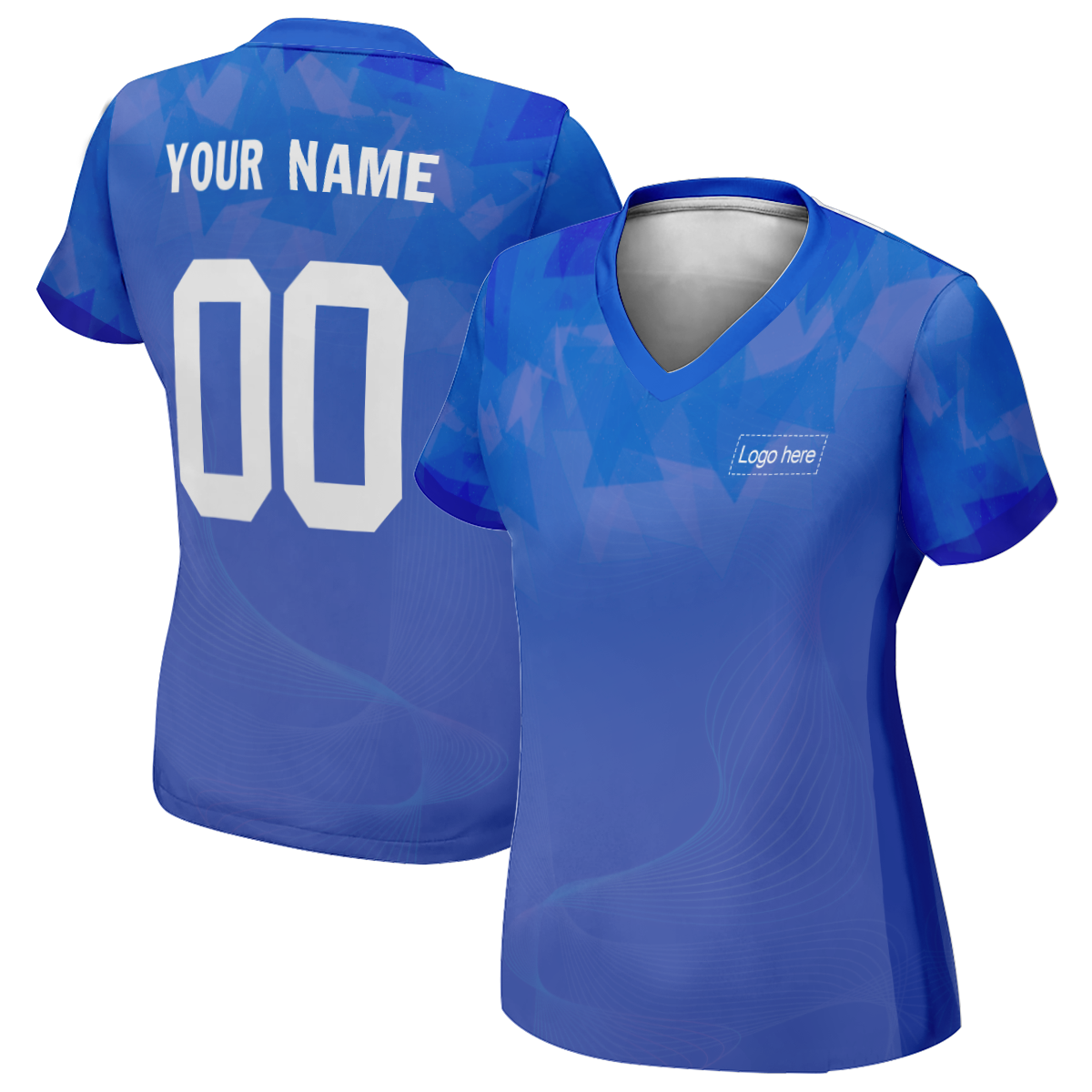 Camisa de futebol feminina autêntica da Copa do Mundo personalizada com nome